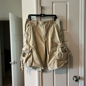 American Eagle Longer Length Cargo Shorts